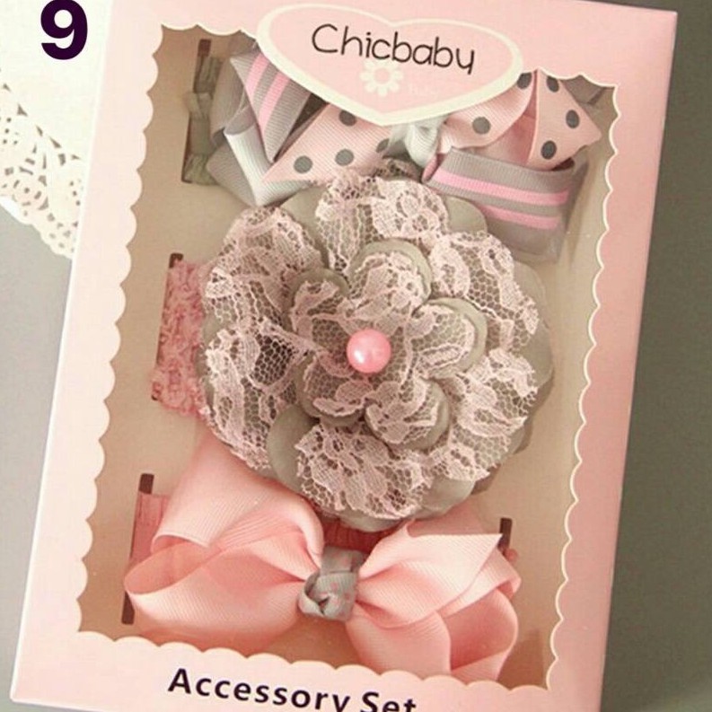 Set Băng đô Chicbaby kèm hộp cho bé gái