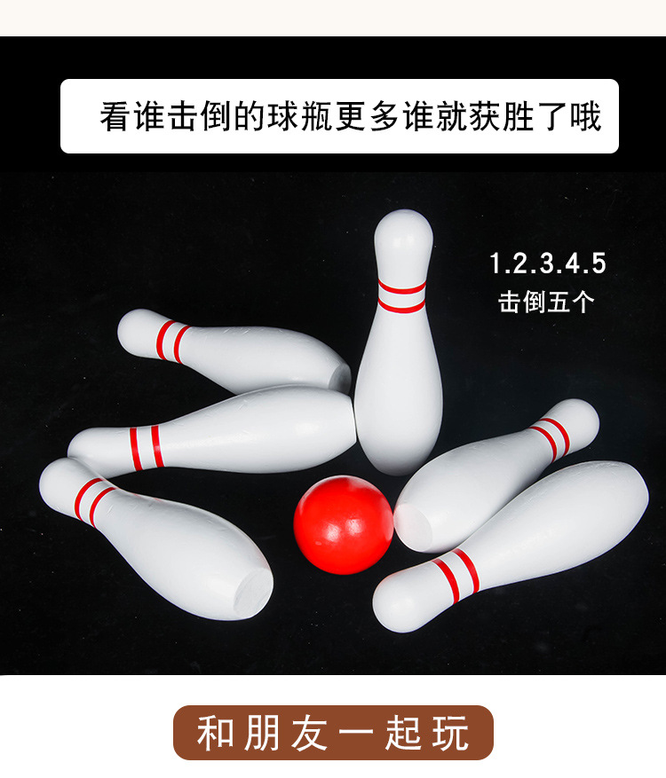 Bộ Đồ Chơi Bowling Trong Nhà Bằng Gỗ Cỡ Lớn Thú Vị Cho Bé