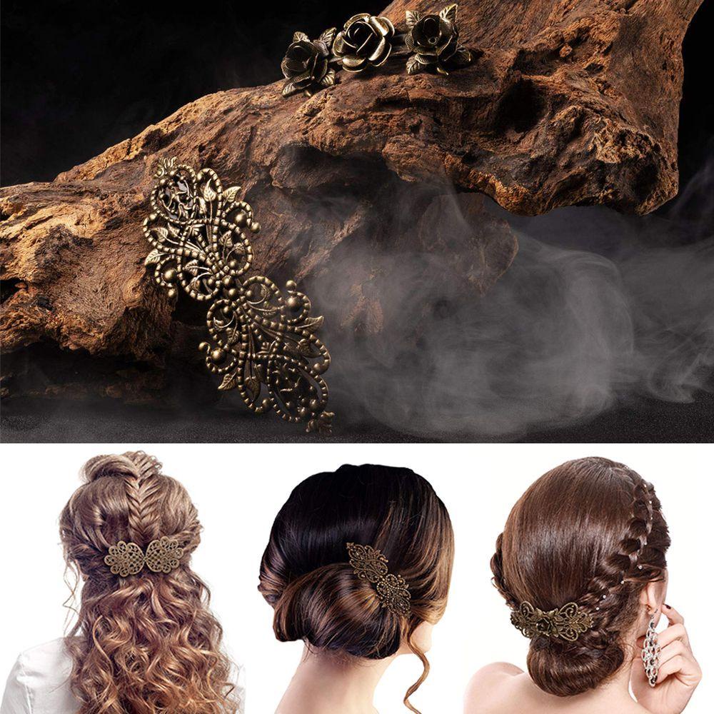Kẹp Tóc Bằng Đồng Phong Cách Vintage Thời Trang Dành Cho Nữ