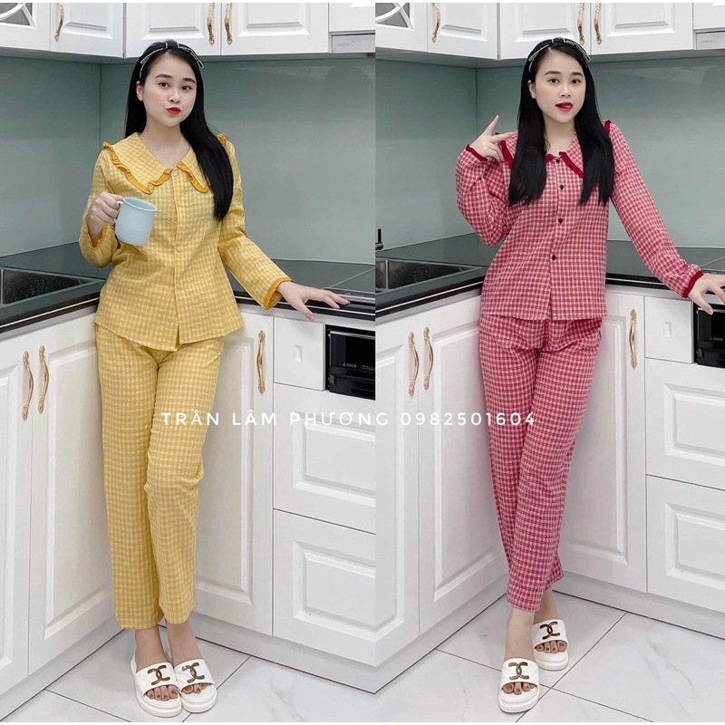 Mẫu Mới Độc Quyền Shoppe Bộ Dài Thu Đông Bèo Bộ Ngủ 2021