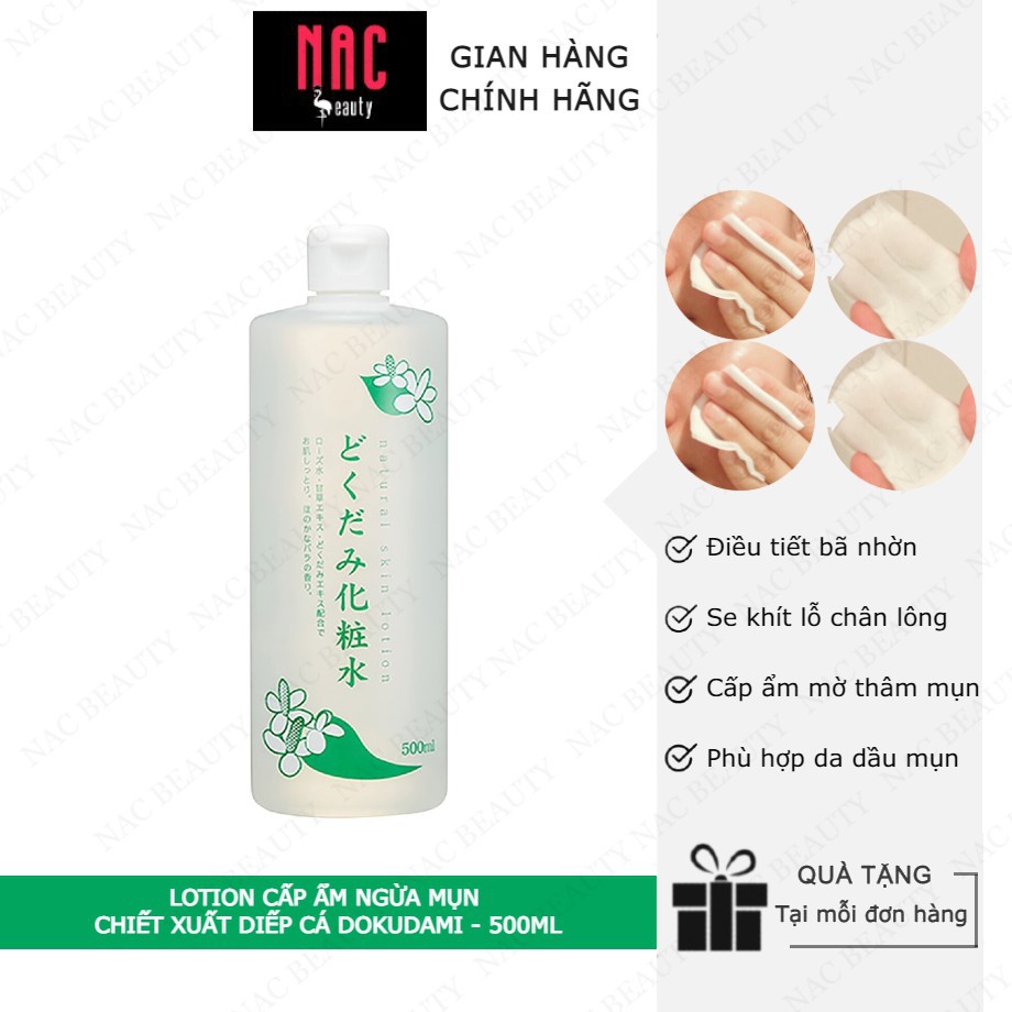 Lotion ngừa mụn chiết xuất diếp cá Dokudami 500ml