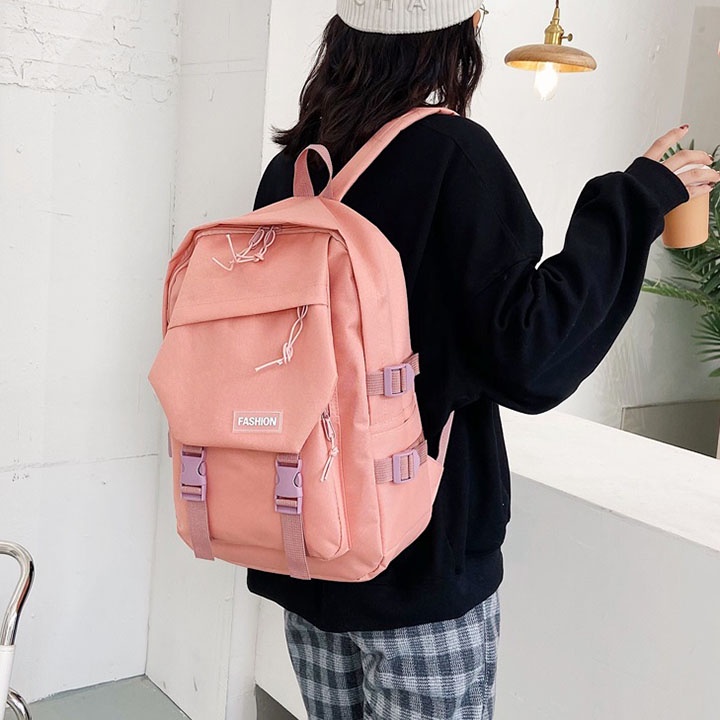 Balo FASHION đi học,chơi, du lịch, cặp sách học sinh cấp 2,3 cho nam nữ nhiều ngăn lớn size 43cm BALO-43
