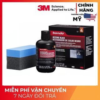 Dung dịch phục hồi nhựa đen 3M Bondo Restore Black - Phục hồi như mới 237ml chamsocxe