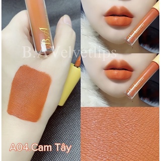 [ Cam Tây _ B.A ] Son kem hữu cơ son lì không chì
