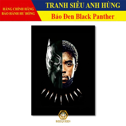 [MS51-75] Tranh Trang Trí Siêu Anh Hùng Báo Đen - Tranh Treo Tường Báo Đen