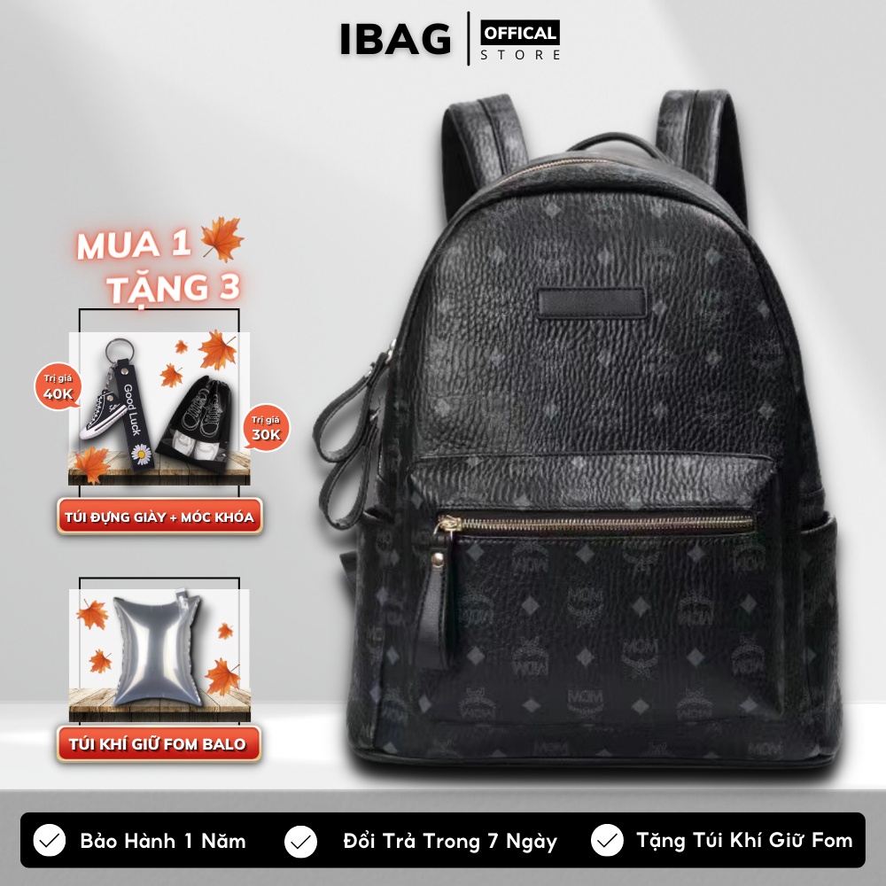 Balo da thời trang nam nữ balo MOM da PU cao cấp chống nước cặp đi học đi chơi ulzzang balo đựng laptop 14 inh - 𝑰𝑩𝑨𝑮