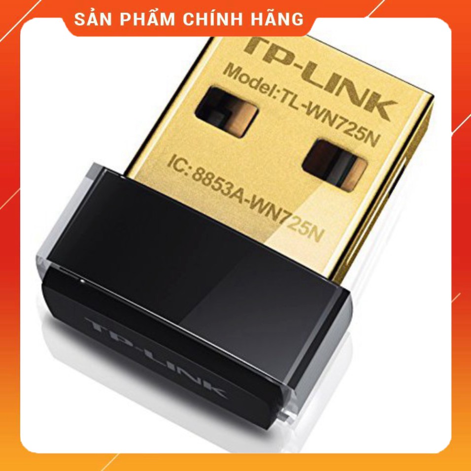 (Chính Hãng) USB Thu WIFI TP-Link TL-WN725N (Đen)