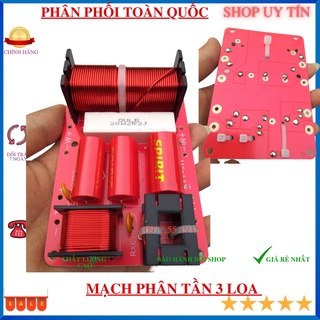 Mạch phân tần  3 loa 1 bass 2 treble linh kiện đỏ cho các loại bass - giá 2 mạch