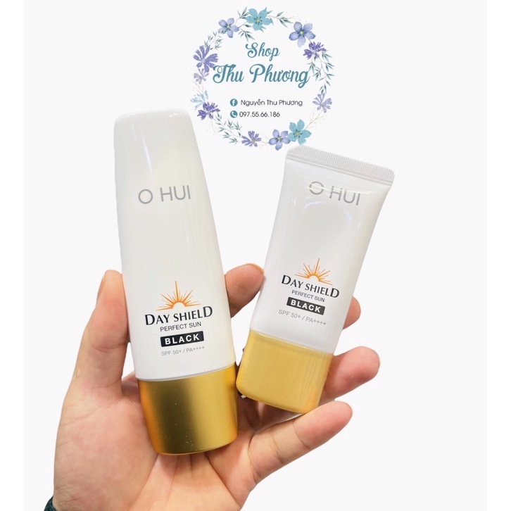 Tuýp kem chống nắng OHUI Day Shield Perfect Sun Black 50ml date 2025