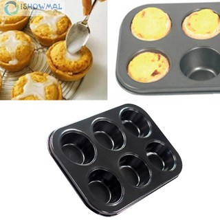 Khay nướng bánh chống dính 6 lỗ , HÀNG NHẬP KHẨU