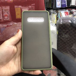 Ốp Samsung S10plus viền dẻo lưng nhám.