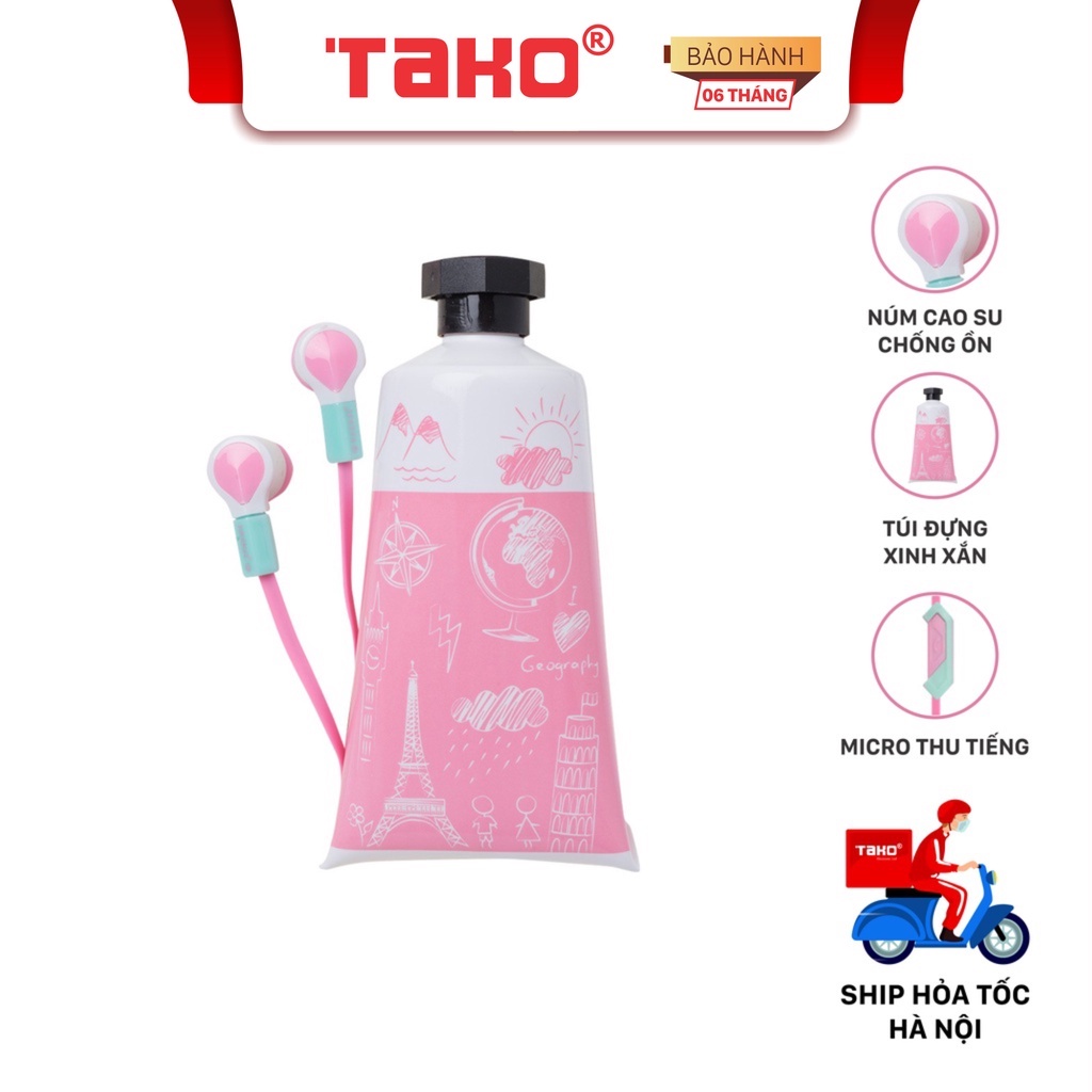 Tai nghe nhét tai KEEKA EE 41 nhỏ gọn, tích hợp micro. Chính hãng, BH 6 tháng