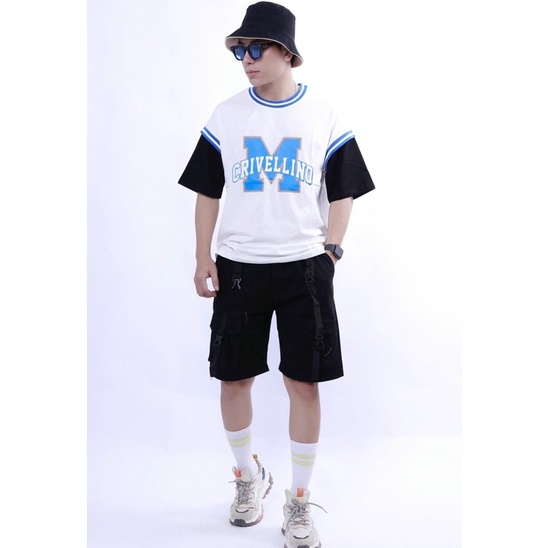áo thun nam form rộng , kiểu bóng chày Nô Store