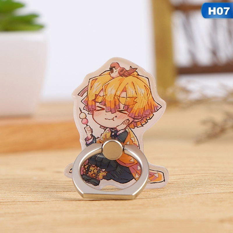 Móc xỏ ngón điện thoại in hoạt hình dễ thương