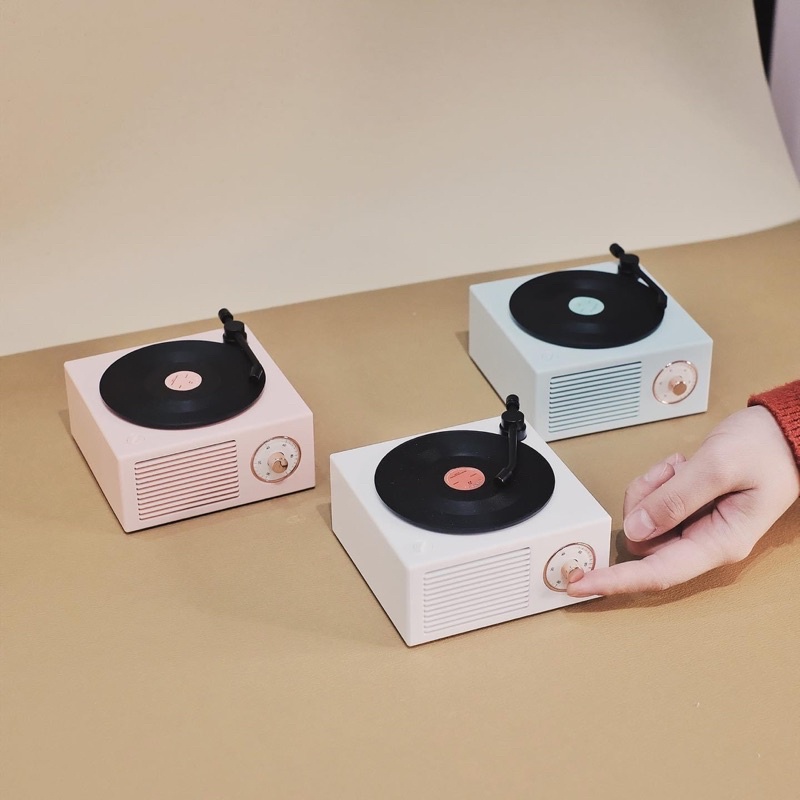 Loa bluetooth retroGramo X10 giả lập đĩa than cổ