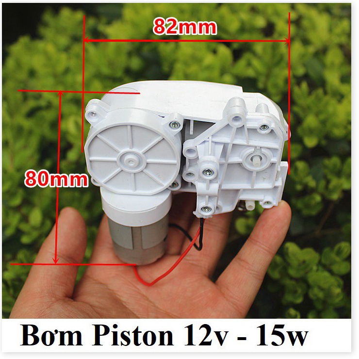 Bơm Piston 12v-15w hút chân không bơm rượu, xăng, dầu, hóa chất