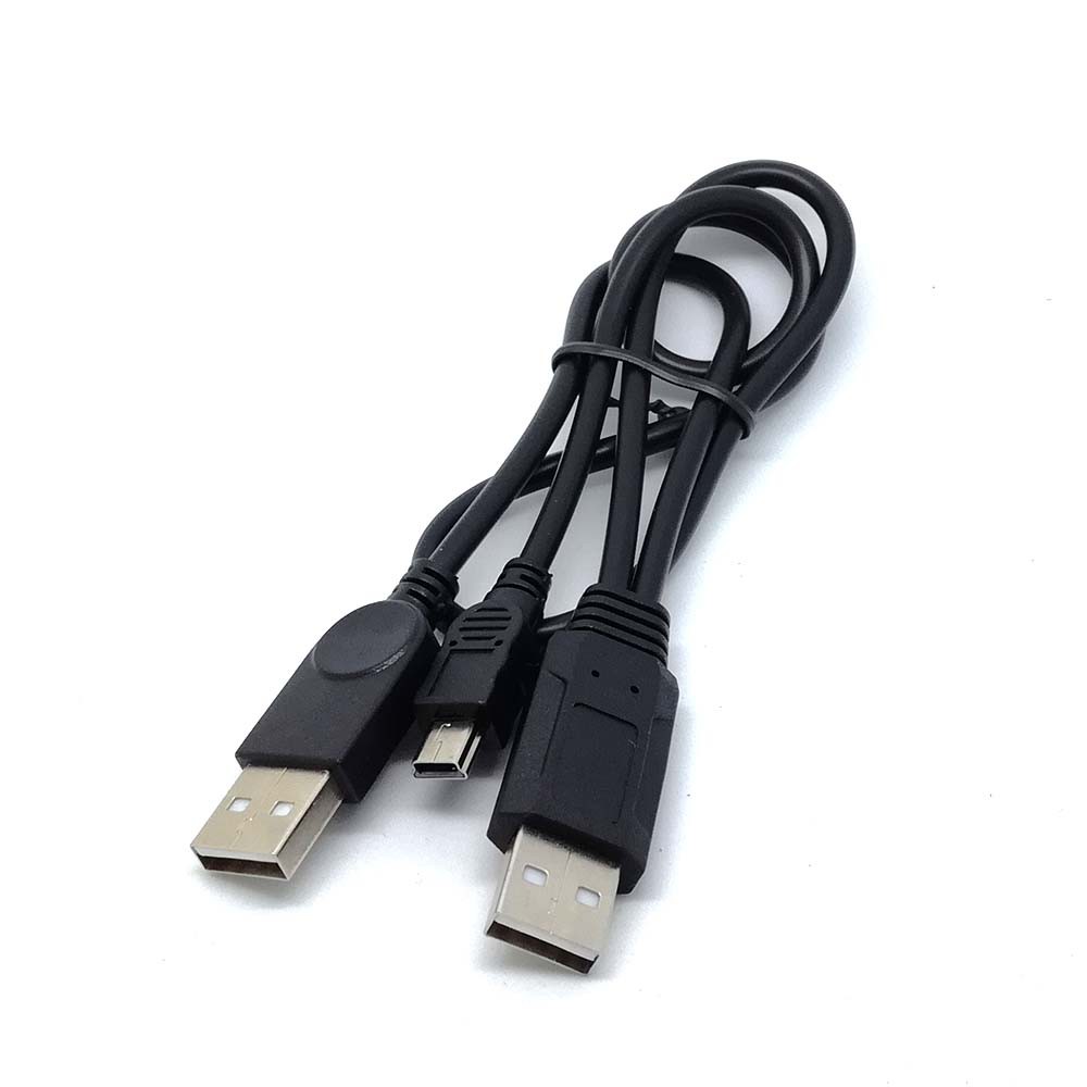 Dây Cáp Chuyển Đổi Dữ Liệu Usb 2.0 A Male Sang A Male + Mini 5pin Cho Máy Ảnh Mp3 Mp4 Điện Thoại