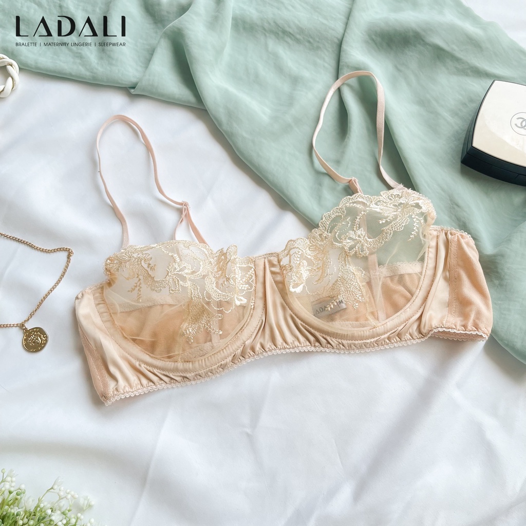 Áo Lót Bralette Hai Dây Nâng Đỡ Tốt Hàng Thiết Kế Ladali Thoải Mái Cao Cấp