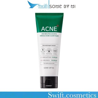 Sữa Rửa Mặt Cho Da Mụn Some By Mi 30 Days Miracle Acne Clear Foam 100ml