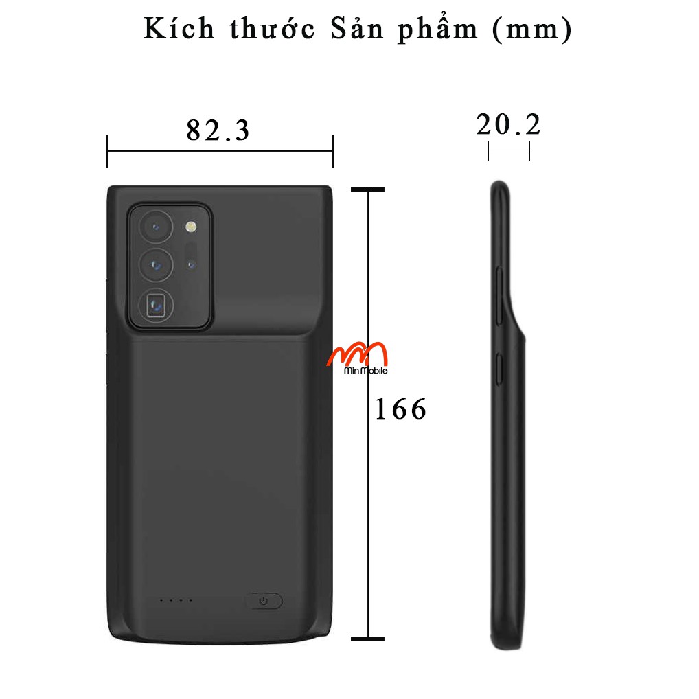 Ốp lưng kiêm pin sạc dự phòng Samsung Note 20 Ultra- 6000mAh