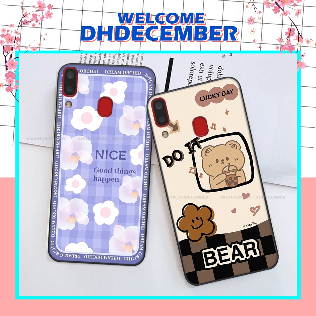 Ốp lưng Samsung Galaxy A20 / A30 / M20 in hình gấu K@ws, gấu nâu, dor@emon RẺ- ĐẸP- BỀN