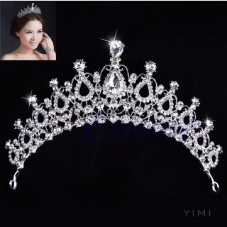 💞Yimi💞Vương Miện Cài Tóc Cô Dâu Thời Trang