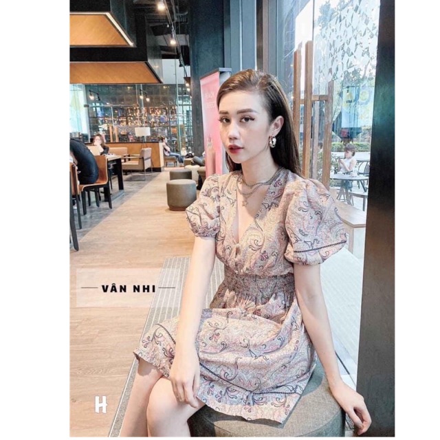 Váy vân nhi tay bồng