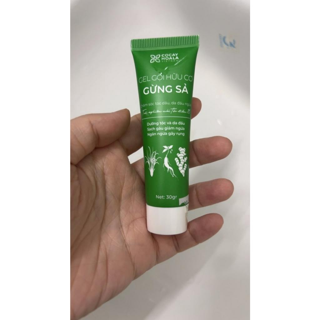 COMBO GỘI XẢ HỮU CƠ GỪNG SẢ _ CỎ CÂY HOA LÁ 50g - Hàng chính hãng Superbox Shop