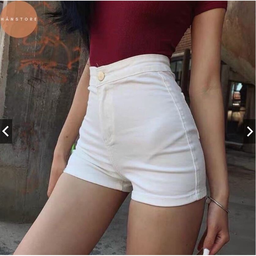 Quần short nữ KaKi cạp cao siêu hot-2 màu