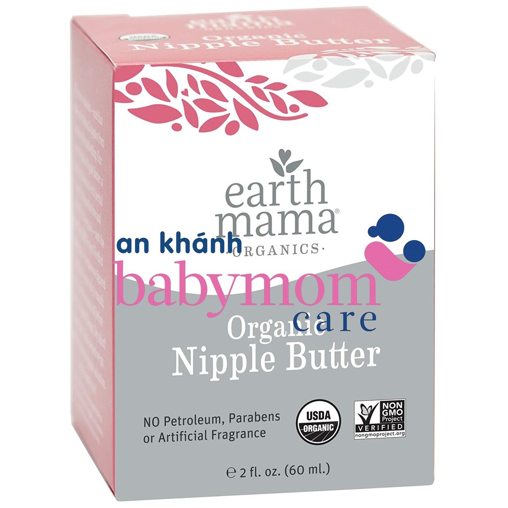 Kem bôi nứt đầu ti Earth Mama Organic Nipple Butter Date 2023