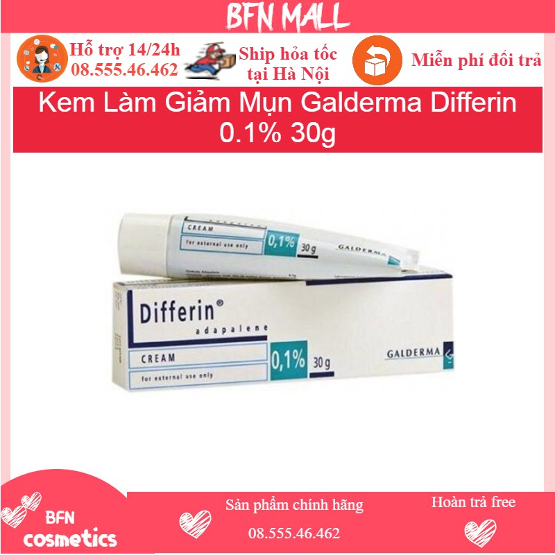 Kem Dưỡng Cream /Gel Differin 0.1% 30g Differin Adapalene Gel 0.1% Acne Treatment