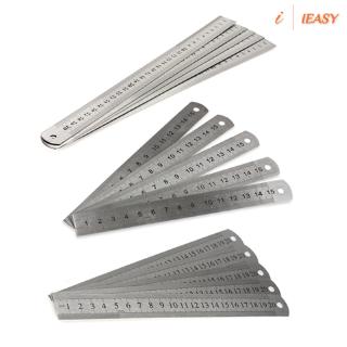 5 thước đo 2 mặt bằng thép không gỉ 15/20/30cm