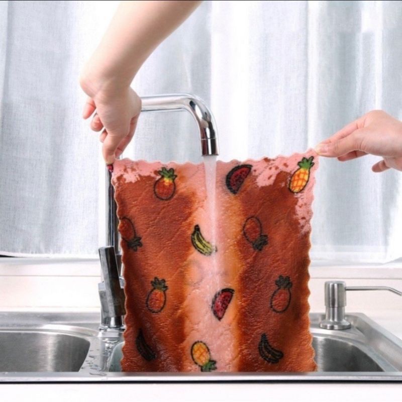 Khăn Lau Đa Năng Hoạ Tiết Siêu Thấm Hút COMBO 10 Chiếc