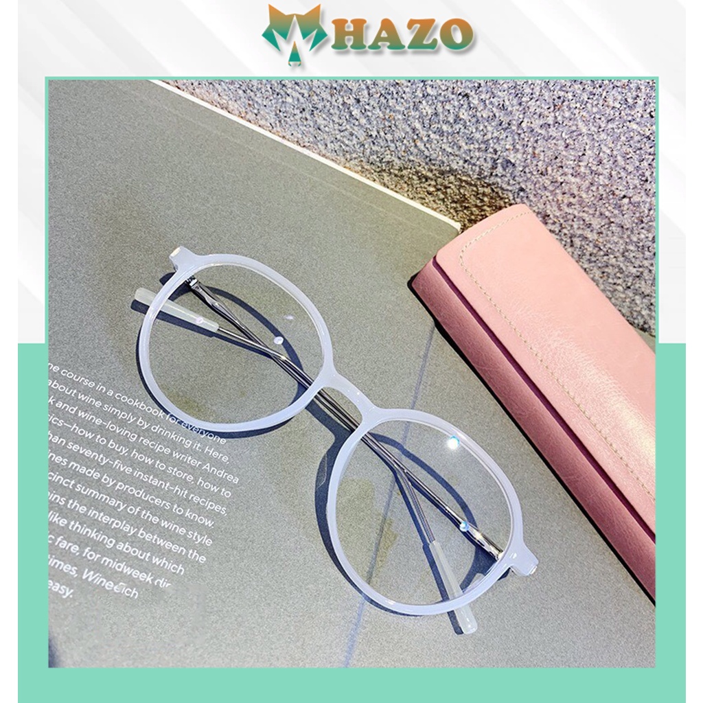 Mắt Kính Gọng Cận Siêu Cấp Gọng Tăm Form Tròn 532 Siêu Đẹp - Hazo