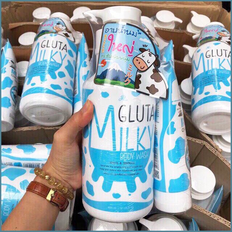 Sữa Tắm Con Bò Gluta Milky Thái Lan 800ml Tặng Sữa Rửa Mặt | BigBuy360 - bigbuy360.vn