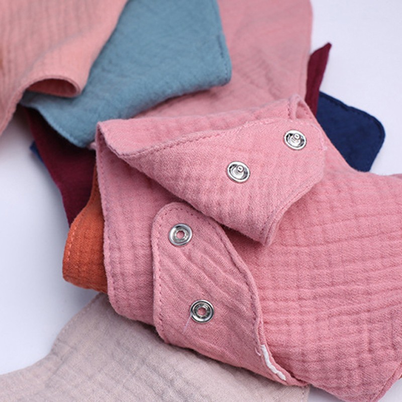 Yếm Ăn Hình Tam Giác Bằng Vải Cotton Cho Bé