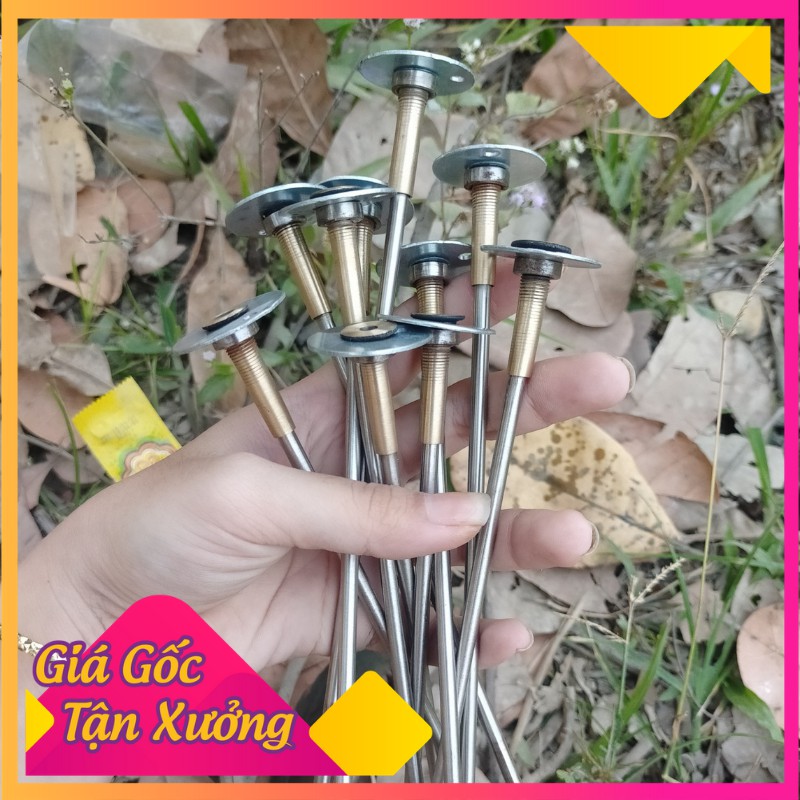 Cọc soay tròn 360 inox, Cọc cắm gà mồi