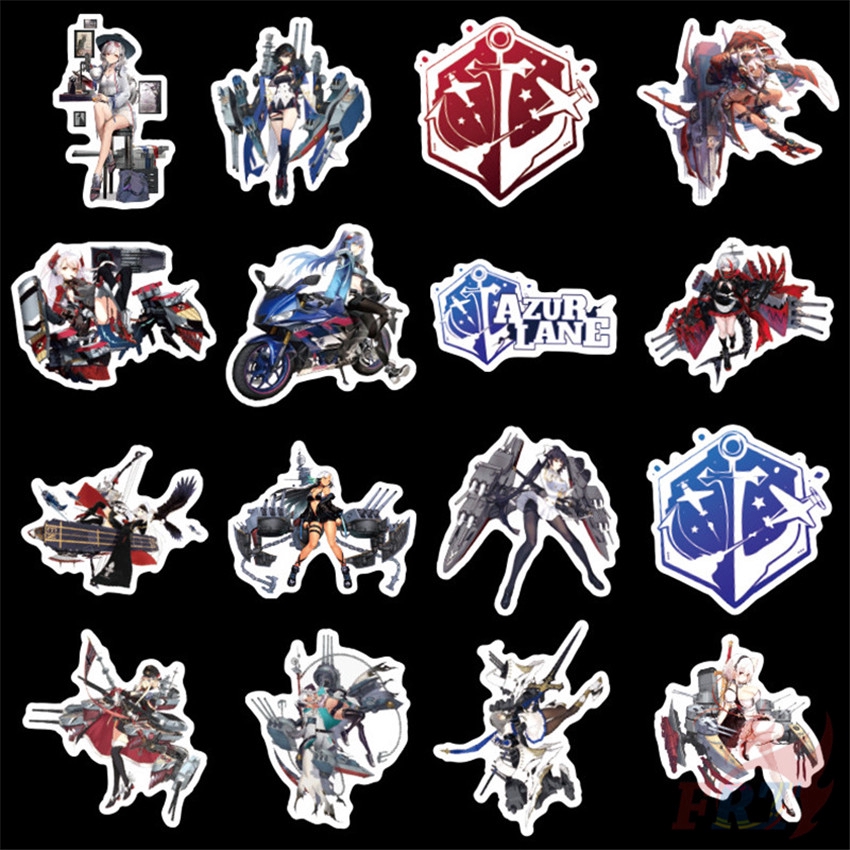 ❉ Azur Lane Series 01 - Anime Stickers ❉ 50Pcs/Set ACGN Two Dimensions Games DIY Fashion Doodle Decals Stickers