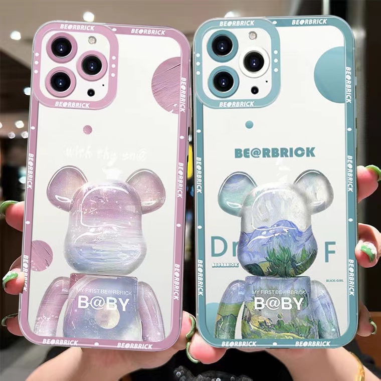 Ốp Điện Thoại TPU Silicon Mềm Chống Sốc Hình Gấu Hoạt Hình Cho IPhone 13 11 12 Pro Max XR/ X/Xs Max/ 8/ 7/6S Plus SE 2020