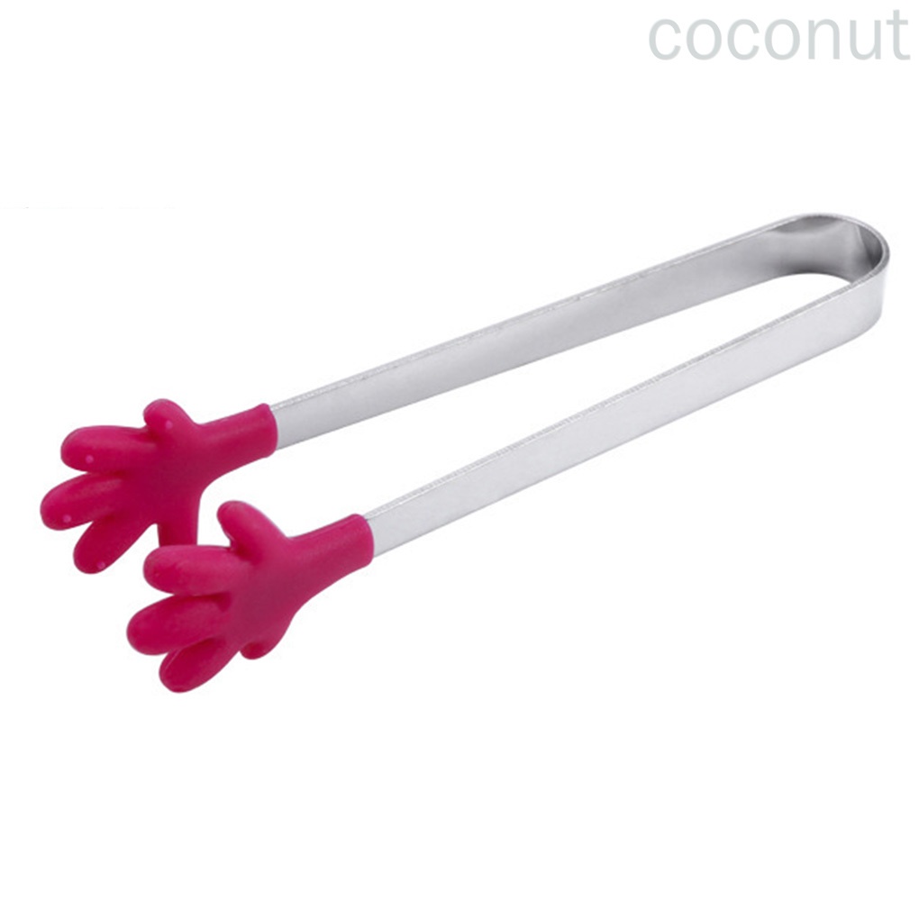 Set 4 Kẹp Gắp Bánh Quy Bằng Silicon Hình Bàn Tay Mini Màu Ngẫu Nhiên