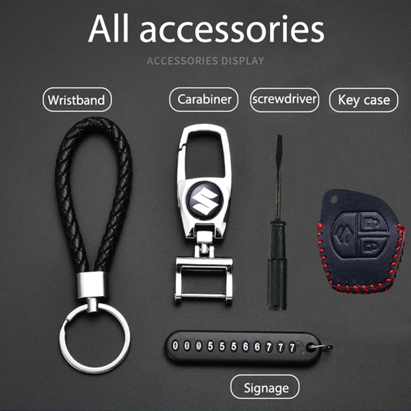 bọc chìa khoá suzuki Celerio handmade da thật 003