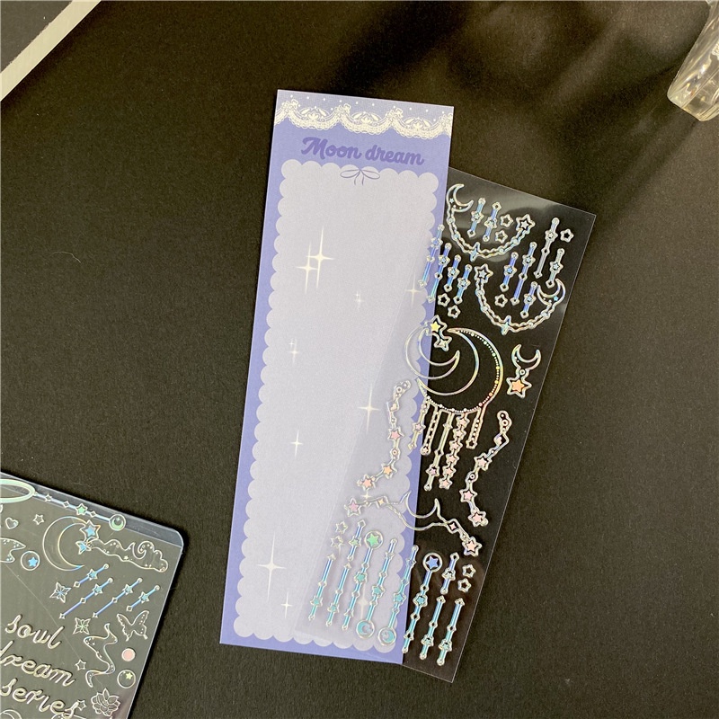 Miếng Dán Trang Trí Hình Cá Voi / Sứa Biển Màu Đồng Lấp Lánh