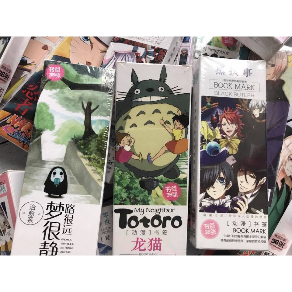 Bookmark fate stay night hộp ảnh tập ảnh đánh dấu sách 36 tấm anime chibi