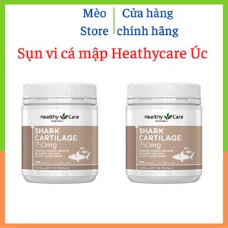 Viên sụn cá mập Úc Healthy Care Shark Cartilage 750mg - Hàng nội địa Úc, có tem chemist