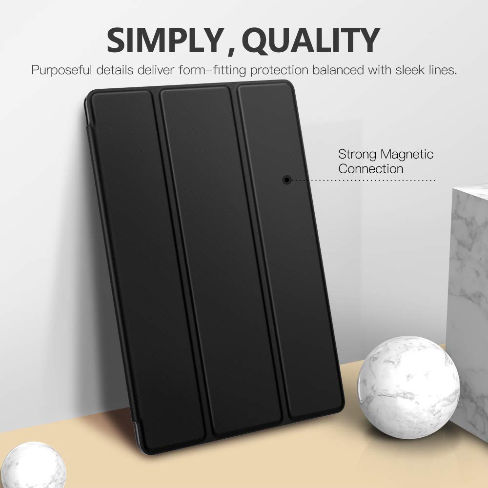 Bao Da Máy Tính Bảng Nắp Gập Ba Khúc Thông Minh Siêu Mỏng Kèm Giá Đỡ Cho Samsung Galaxy Tab S6 10.5 2019 SM-T860/T865