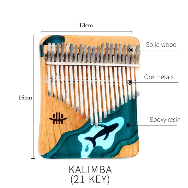 Đàn kalimba 17 phím cho bạn mới tập chơi TONIC003