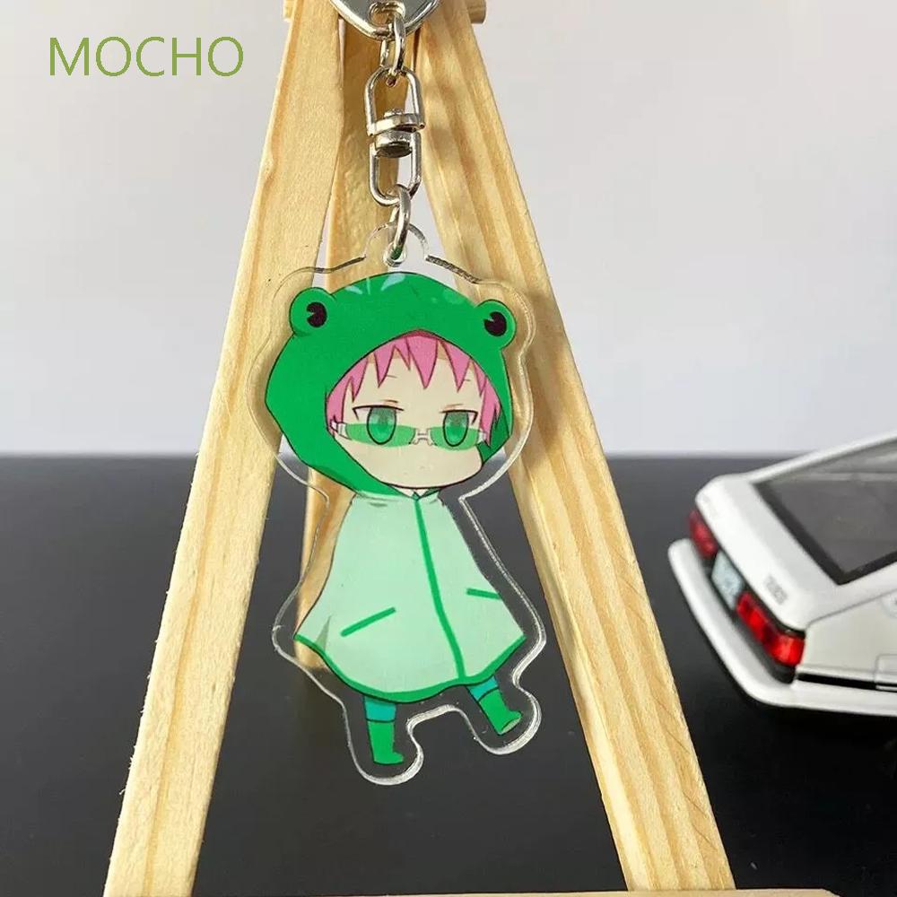 Mocho Móc chìa khóa bằng Acrylic trong suốt hai mặt hình Anime The Disastrous Life of Saiki Kusuo