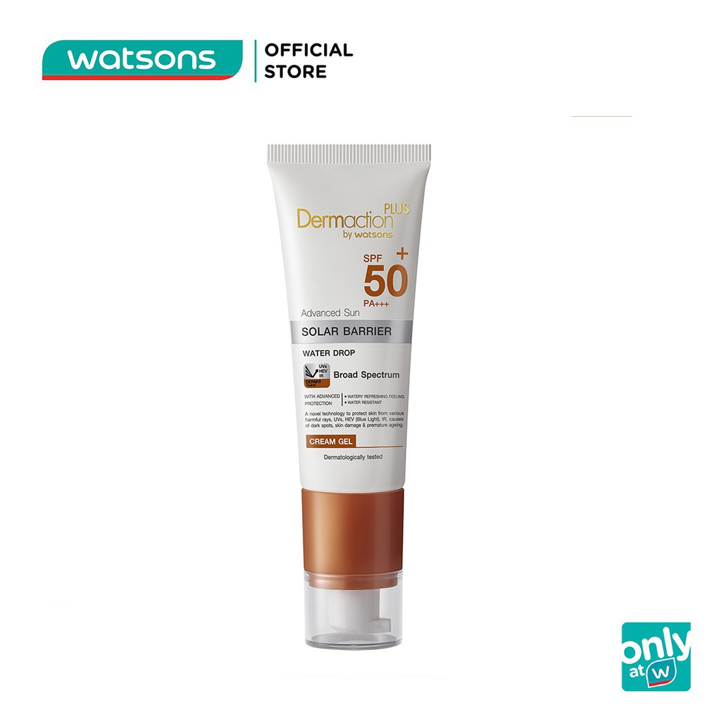 Kem Chống Nắng Dạng Gel Dermaction Plus By Watsons Sun Cream Gel Water Drop SPF50+ PA+++ 40ml