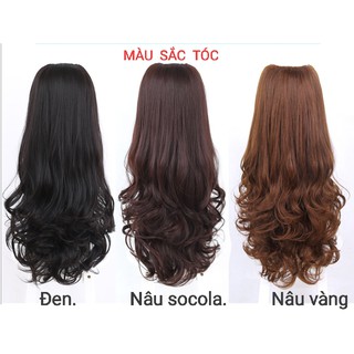 Tóc giả  tóc cột xoăn dài