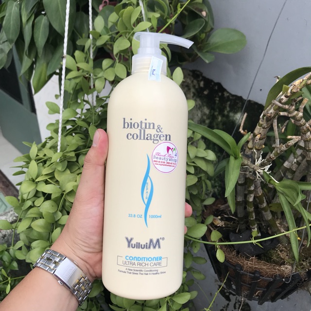 🇮🇹Biotin&Collagen🇮🇹Dầu xả phục hồi, kích thích mọc tóc YuiluiM Biotin & Collagen Conditioner 1000ml